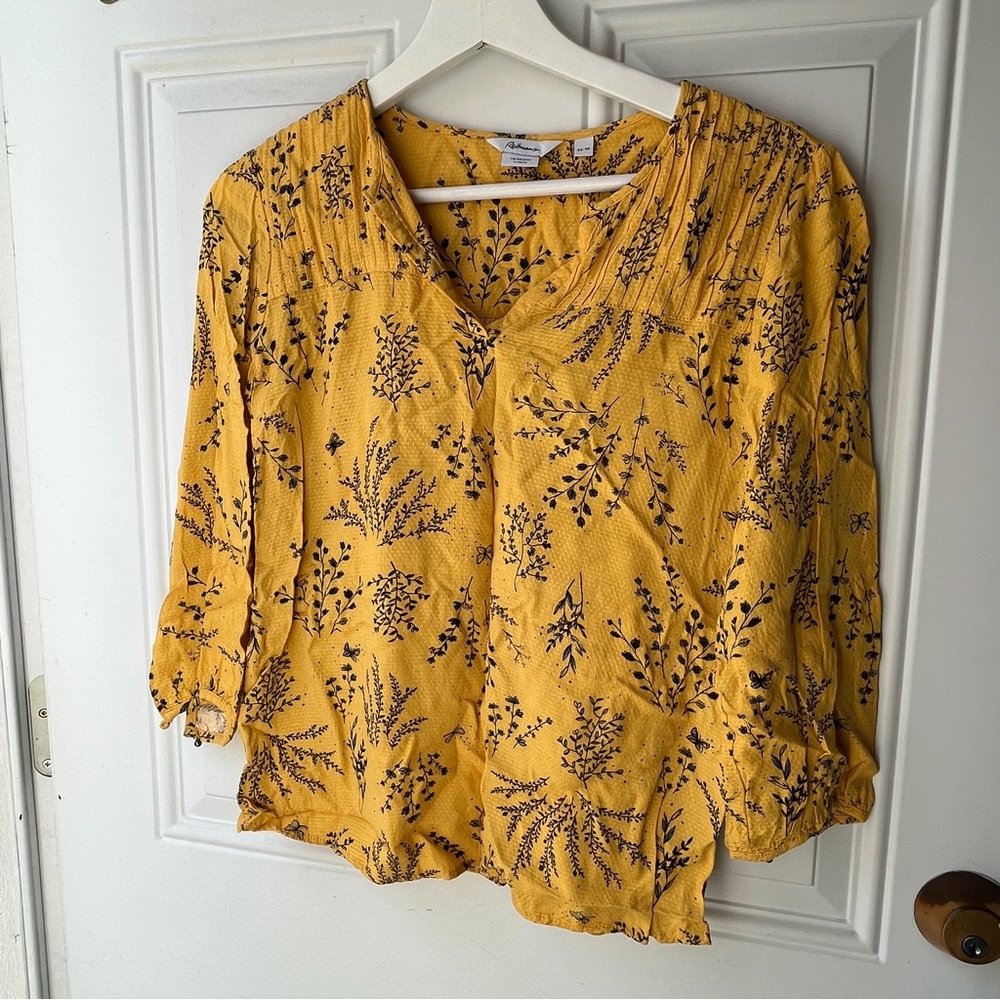 Floral print 3/4 sleeve top